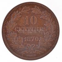 Luxemburg 1870. 10c Br T:1-
Luxembourg 1870. 10 Centimes Br C:AU
Krause KM#23.1