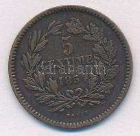 Luxemburg 1854. 5c Br T:2- Luxembourg 1854. 5 Centimes Br C:VF Krause KM#22.1