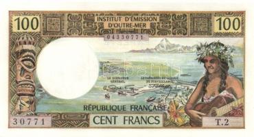 Tahiti/Papeete 1973. 100Fr T:I