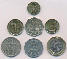 Makaó 1980-1998. 10a-10P (7xklf) T:1-
Macao 1980-1998. 10 Avos - 10 Patacas (7xdiff) C:AU