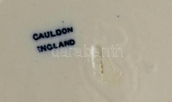 Cauldon England porcelán tálka, levonóképes, jelzett, hibátlan, d: 17 cm