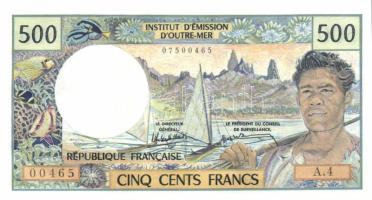 Tahiti/Papeete 1985. 500Fr Sign.5 T:I