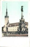 Olomouc, Olmütz; Rathaus und Dreifaltigkeitssäule / town hall and Holy Trinity statue