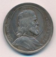 1938. 5P Ag "Szent István" T:2 patina Adamo P8.1