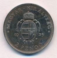 1935. 2P Ag "Pázmány" T:1-,2 patina, ph.
Adamo P7