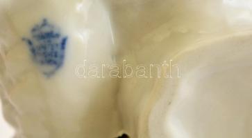 Unterweissbach kutya pár, jelzett, kézzel festett, hibátlan, m:6 cm