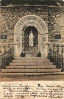 1905 Szenc, Szempcz, Senec; Lurdi barlang / Virgin Mary statue in the Lourdes cave (EK)