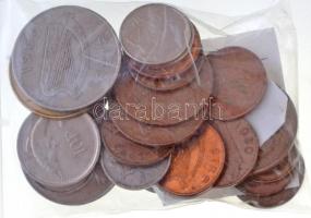 Írország 1969-1998. 25db-os vegyes fémpénz tétel T:2,2- Ireland 1969-1998. 25pcs of various coins C:XF,VF