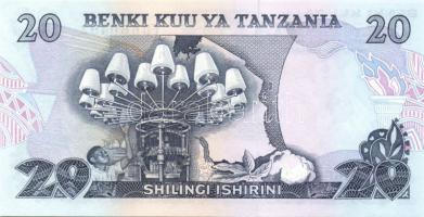 Tanzánia 1977-78. 10Sh, 20Sh, 100Sh Sign.6 komplett sor T:I