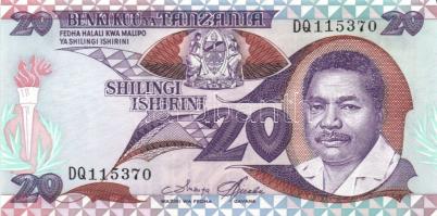 Tanzánia 1986-87. 20Sh, 50Sh, 200Sh komplett sor! T:I