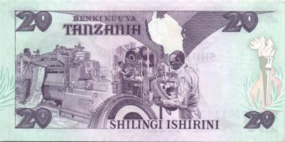 Tanzánia 1986-87. 20Sh, 50Sh, 200Sh komplett sor! T:I