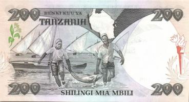 Tanzánia 1986-87. 20Sh, 50Sh, 200Sh komplett sor! T:I