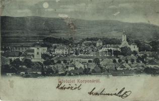 1899 Korpona, Krupina; látkép este / night view (EK)