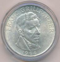 Ausztria 1964. 25Sch Ag Franz Grillparzer T:2  Austria 1964. 25 Schilling Ag Franz Grillparzer C:XF Krause KM#2895.1