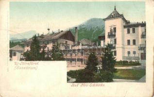 Újtátrafüred, Neu-Schmecks, Novy Smokovec; szanatórium, vízgyógyintézet. Cattarino kiadása / sanatorium, spa (r)