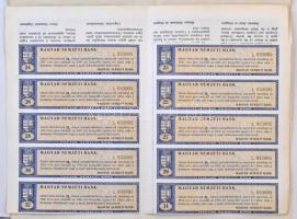 Budapest 1924. "Magyar Nemzeti Bank" magyar, angol, francia, német és olasz nyelvű részvén...