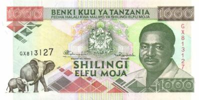 Tanzánia 1993. 1000Sh Sign.10 T:I