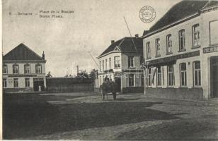 Seklzaete, Zelzate; Place de la Station / railway station, square (EB)