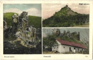 Sátorosbánya, Siatorská Bukovinka; Somoskői vár. Somoskőy Gyula kiadása / Hrad Somoska / castle ruins (EK)
