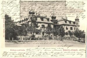 Bártfafürdő, Bardejovské Kúpele, Bardiov; Otthon szálloda. Divald Adolf / hotel (vágott / cut)