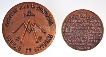 2db klf piarista emlékérem, közte DN "Kalazanci Szent József / Scholae Piae in Hungaria - Pieta...