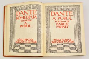 Dante Komédiája I. kötet: A pokol. Fordította Babits Mihály. Bp., 1913, Révai. A fordító dedikációjá...