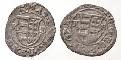 1616K-B Denár Ag (0,43g) + 1619K-B Denár Ag "II. Mátyás" (0,53g) T:2,2-
Hungary 1616K-B D...