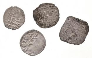 4db-os vegyes magyar és külföldi rossz tartású középkori ezüstpénz tétel T:2-,3