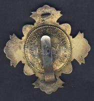 1929. T.E.Sz. (Társadalmi Egyesületek Szövetsége)nagyalakú zománcozott érdemérem T:2- hátoldali fels...