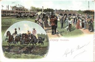 Leipzig, Rennbahn, Kunstanstalt Hermann Ludewig /  horse racecourse