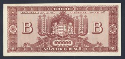 1946. 100000B-pengő "100 éves a Szigetvári Takarékpénztár...1969..." propaganda fny-sal T:...
