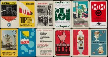 1969 12 db reklámos kártyanaptár