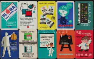 1966 10 db reklámos kártyanaptár