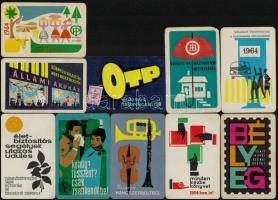 1964 10 db reklámos kártyanaptár