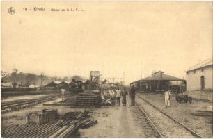 Kindu, Railway station, locomotive