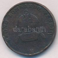 Olasz Államok / Lombardia-Velence 1839M-1850M 5c Cu T:3,3- Italian States / Lombardy-Venetia 1839M-1850M 5 Centesimi Cu C:F,VG