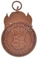 1948. "48-as Díszérem" zománcozott Br kitüntetés mellszalag nélkül T:2
Hungary 1948. &quo...