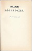 Gr. Széchenyi István: Balatoni gőzhajózás. 1983, Állami Könyvterjesztő Vállalat. Kiadói kartonált kö...