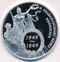 DN "A szabadságharc képes krónikája - Első felelős kormány" ezüstözött, multicolor Cu-Zn e...