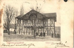 1905 Gánóc-gyógyfürdő, Gánovce Kúpele, Gansdorf; Budapest Villa (EK)