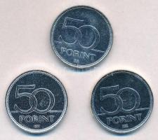 1992- 50Ft ezüstözött Cu-Ni (3xklf) "Nagy Magyarok / Táncsics Mihály, Ady Endre, Kőrösi Csoma S...