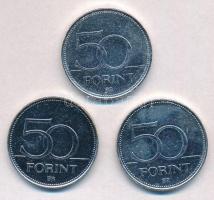 1992- 50Ft ezüstözött Cu-Ni (3xklf) "Nagy Magyarok / Petőfi Sándor, Liszt Ferenc, Szent László&...