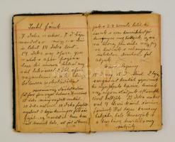 cca 1930-1950 Kézzel írt kis receptgyűjtemény, füzetben, számos érdekes recepttel