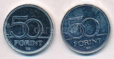 1992- 50Ft ezüstözött Cu-Ni (2xklf) "Nagy Magyarok / Erkel Ferenc, Ybl Miklós" multicolor ...