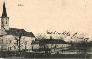 1902 Tallós, Tomásikovo; tér, templom / square, church (hiányzó rész / missing part)