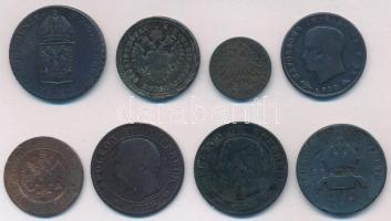 8db-os vegyes külföldi rézpénz tétel, közte Ausztria, Franciaország, Orosz Birodalom T:2-,3
8pcs of...