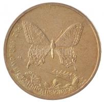 Lengyelország 2001. 2Zl sárgaréz Pillangó T:1,1- Poland 2001. 2 Zlotych Brass Butterfly C:UNC,AU Krause Y#414