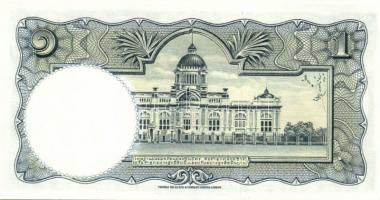 Thaiföld 1953-56. 1B, 5B, 10B, 20B, 100B komplett sor! Sign.41,44. T:I