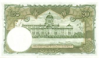 Thaiföld 1953-56. 1B, 5B, 10B, 20B, 100B komplett sor! Sign.41,44. T:I