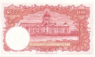 Thaiföld 1953-56. 1B, 5B, 10B, 20B, 100B komplett sor! Sign.41,44. T:I